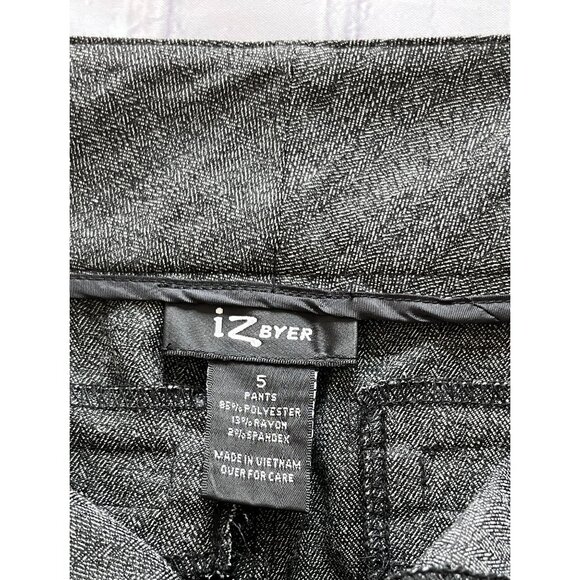 IZ Byer Boot Leg Dress Pants - Junior's SIZE 5 - Picture 5 of 6